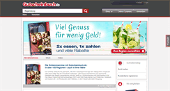 Desktop Screenshot of gutscheinbuch.de
