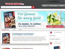 Tablet Screenshot of gutscheinbuch.de